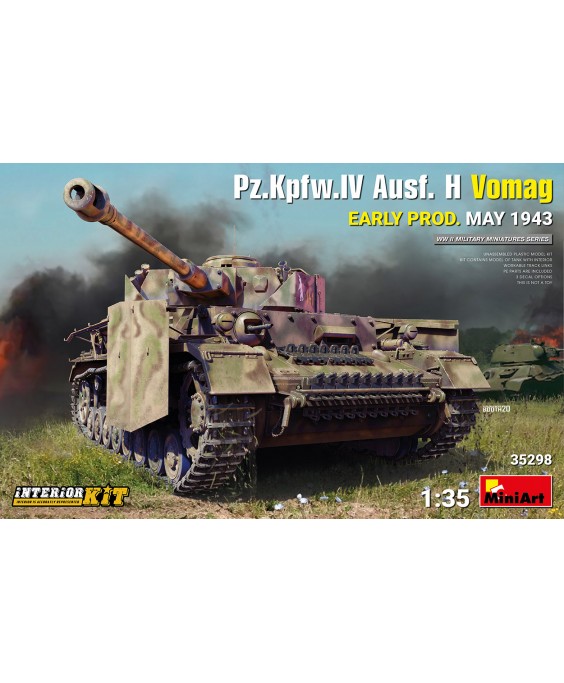 MiniArt modelis Pz.Kpfw.IV Ausf. H Vomag. EARLY PROD. MAY 1943. INTERIOR KIT 1/35