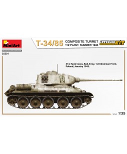 MiniArt modelis T-34-85 Composite Turret. 112 Plant. Summer 1944 Interior Kit 1/35