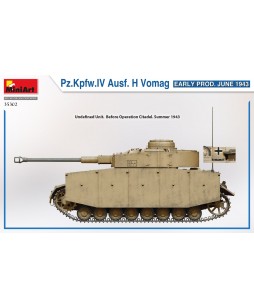 MiniArt modelis Pz.Kpfw.IV Ausf. H Vomag. Early Prod. (June 1943) 1/35