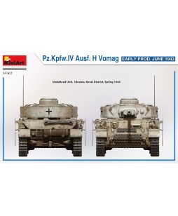 MiniArt modelis Pz.Kpfw.IV Ausf. H Vomag. Early Prod. (June 1943) 1/35