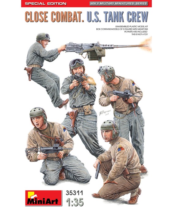 MiniArt CLOSE COMBAT. U.S. TANK CREW 1/35