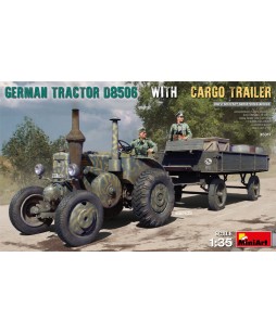 MiniArt modelis German Tractor D8506 with Cargo Trailer 1/35