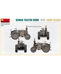 MiniArt modelis German Tractor D8506 with Cargo Trailer 1/35