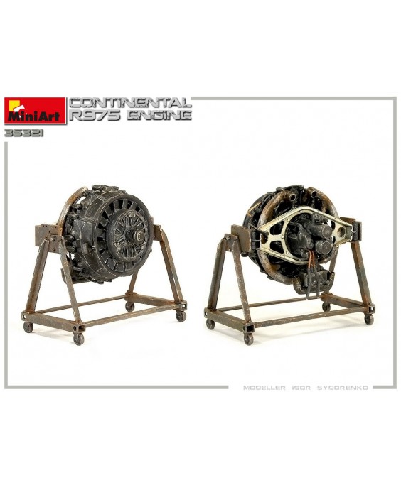 MiniArt Continental R975 Engine 1/35