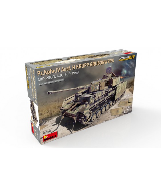MiniArt modelis Pz.Kpfw.IV Ausf. H Krupp-Grusonwerk. Mid Prod. (Aug-Sep 1943) Interior Kit 1/35