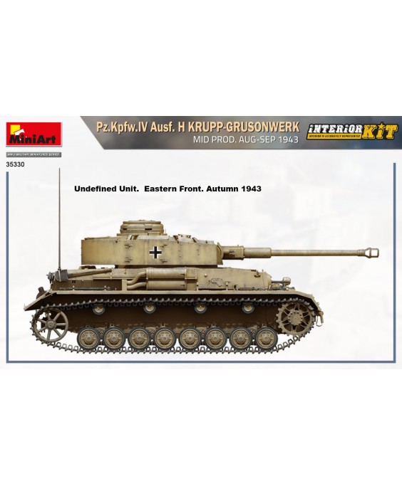 MiniArt modelis Pz.Kpfw.IV Ausf. H Krupp-Grusonwerk. Mid Prod. (Aug-Sep 1943) Interior Kit 1/35