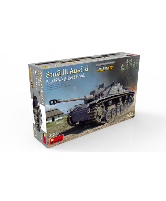 MiniArt modelis StuG III Ausf. G Feb 1943 Alkett 1/35