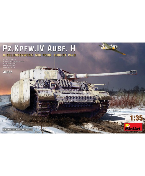 MiniArt modelis Pz.Kpfw.IV Ausf. H NIBELUNGENWERK. MID PROD. AUGUST 1943 1/35