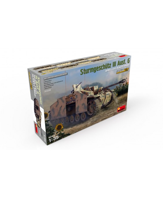 MiniArt modelis Sturmgeschutz III Ausf. G APRIL 1943 ALKETT PROD. 1/35