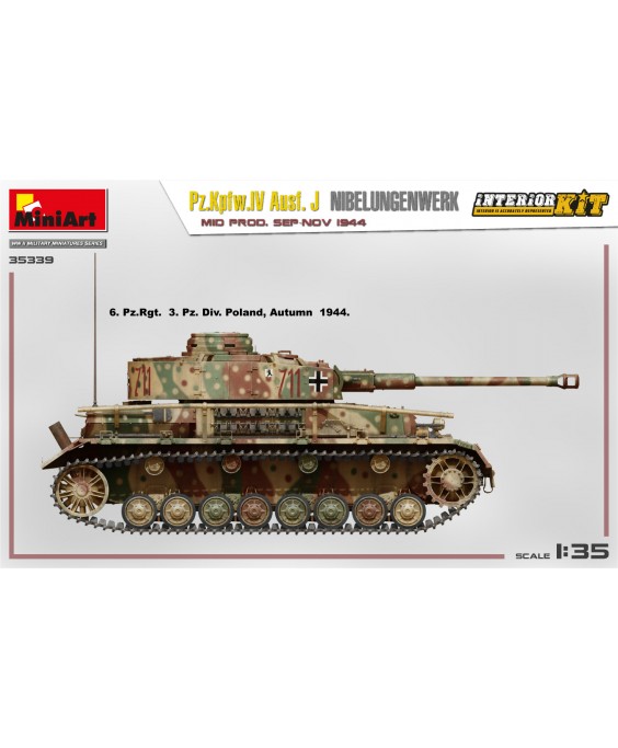 MiniArt modelis Pz.Kpfw.IV Ausf.J Nibelungenwerk 1/35