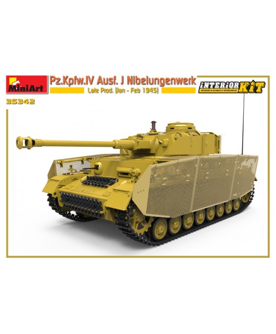 MiniArt modelis Pz.Kpfw.IV Ausf. J Nibelungenwerk Late Prod. (Jan - Feb 1945) Interior Kit 1/35 MiniArt modelis Pz.Kpfw.IV Ausf. J Nibelungenwerk Late Prod. (Jan - Feb 1945) Interior Kit 1/35