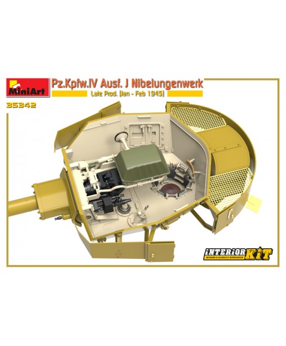 MiniArt modelis Pz.Kpfw.IV Ausf. J Nibelungenwerk Late Prod. (Jan - Feb 1945) Interior Kit 1/35 MiniArt modelis Pz.Kpfw.IV Ausf. J Nibelungenwerk Late Prod. (Jan - Feb 1945) Interior Kit 1/35