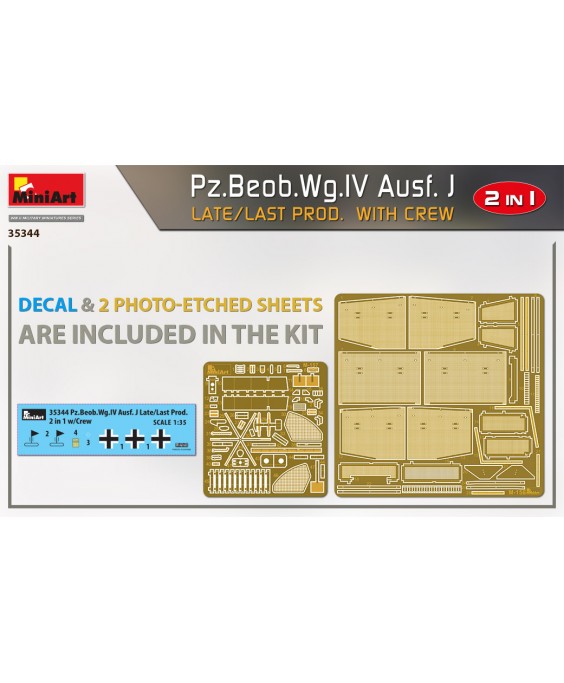 MiniArt modelis Pz.Beob.Wg.IV Ausf. J Late/Last Prod. 2 in 1 w/Crew 1/35