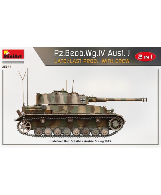 MiniArt modelis Pz.Beob.Wg.IV Ausf. J Late/Last Prod. 2 in 1 w/Crew 1/35