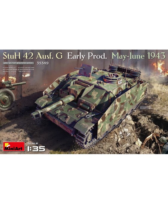MiniArt modelis StuH 42 Ausf. G Early Prod. May-June 1943 1/35