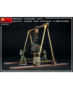 MiniArt modelis German Tankmen with Gantry Crane & Maybach HL 120 Engine 1/35