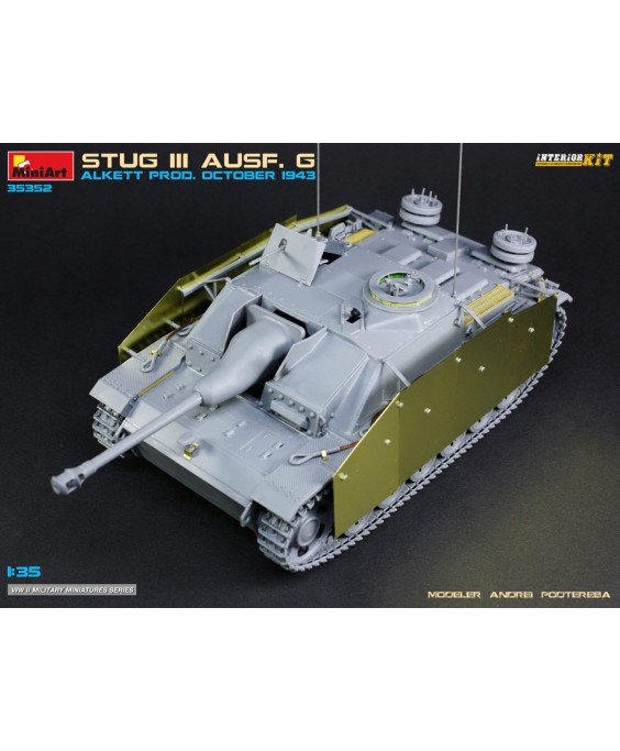 MiniArt modelis STUG III AUSF. G ALKETT PROD. OCTOBER 1943 1/35