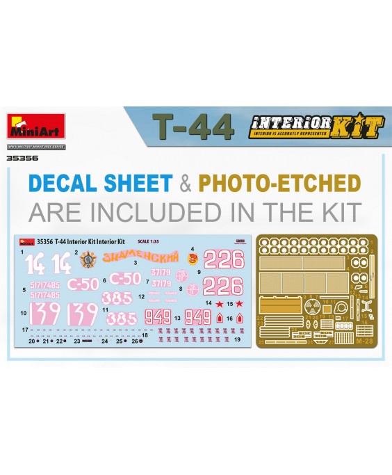 MiniArt modelis T-44 Interior Kit 1/35