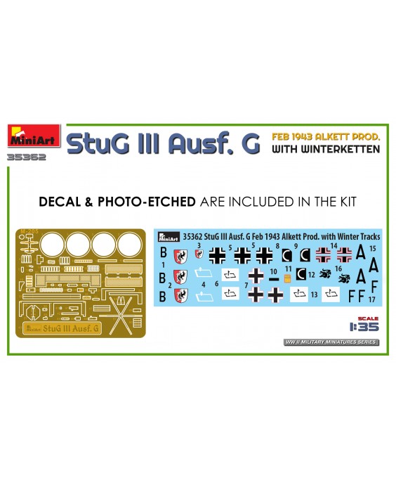 MiniArt modelis StuG III Ausf. G VAS 1943 1/35 MiniArt modelis StuG III Ausf. G VAS 1943 1/35