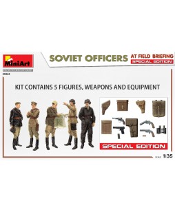 MiniArt Soviet officers at field briefing. Special edition. 1/35