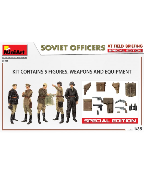MiniArt Soviet officers at field briefing. Special edition. 1/35