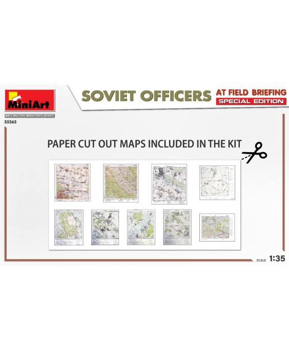 MiniArt Soviet officers at field briefing. Special edition. 1/35