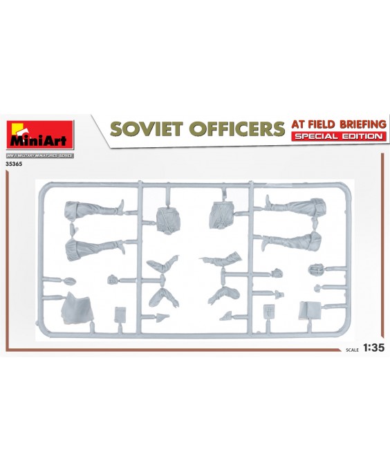 MiniArt Soviet officers at field briefing. Special edition. 1/35