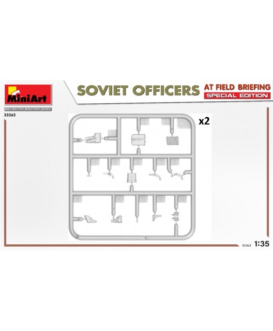 MiniArt Soviet officers at field briefing. Special edition. 1/35