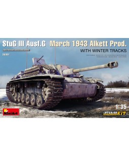 MiniArt modelis StuG III Ausf. G March 1943 Alkett Prod. WITH WINTER TRACKS 1/35