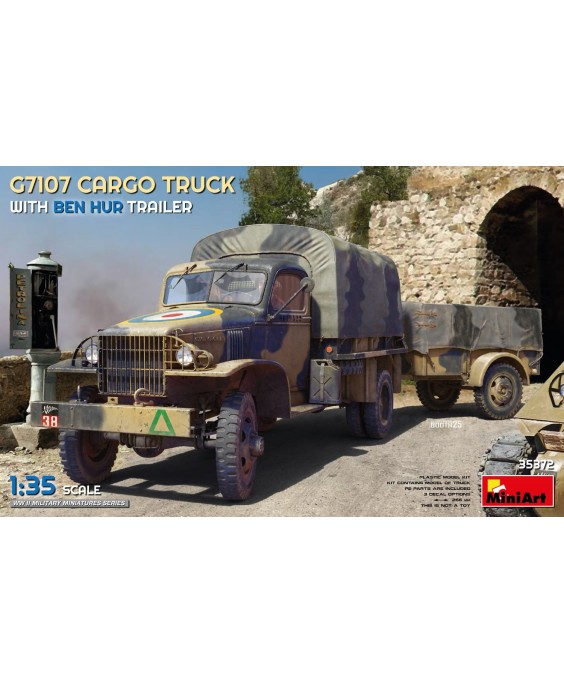 MiniArt G7107 1,5T 4X4 CARGO TRUCK WITH TRAILER 1/35