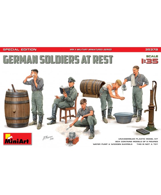 MiniArt German soldiers at rest.Special edition 1/35