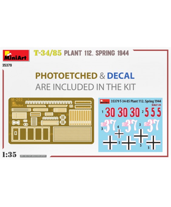 MiniArt T-34/85 PLANT 112. SPRING 1944 1/35