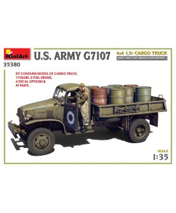 MiniArt modelis U.S.Army G7107 4X4 1.5t cargo truck 1/35