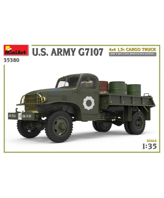 MiniArt modelis U.S.Army G7107 4X4 1.5t cargo truck 1/35