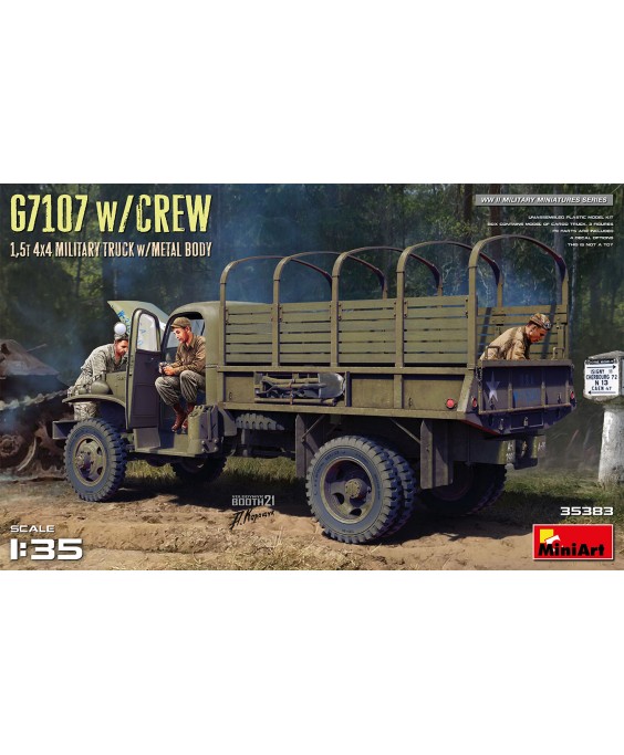 MiniArt modelis G7107 w/Crew 1,5t 4X4 Cargo truck w/metal body 1/35