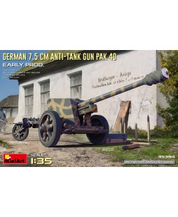 MiniArt GERMAN 7.5CM ANTI-TANK GUN PAK 40. EARLY PROD 1/35