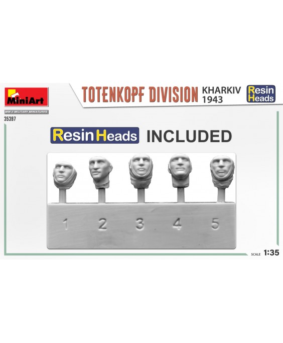 MiniArt Totenkopf Division. Kharkov 1943. Resin Heads 1/35