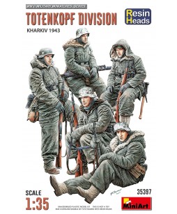 MiniArt Totenkopf Division. Kharkov 1943. Resin Heads 1/35
