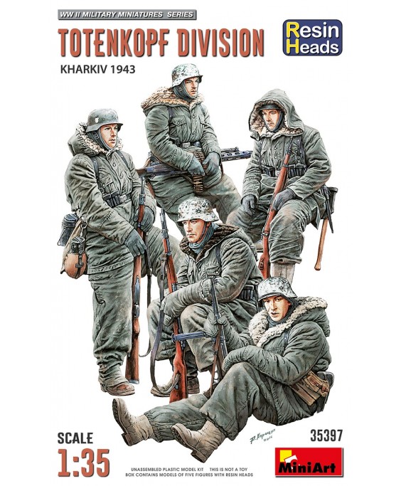 MiniArt Totenkopf Division. Kharkov 1943. Resin Heads 1/35