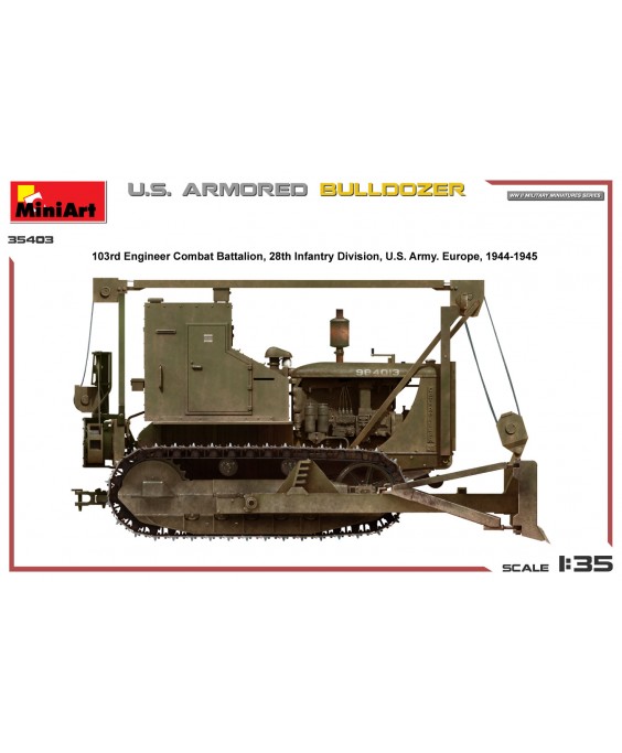 MiniArt U.S. ARMORED BULLDOZER 1/35