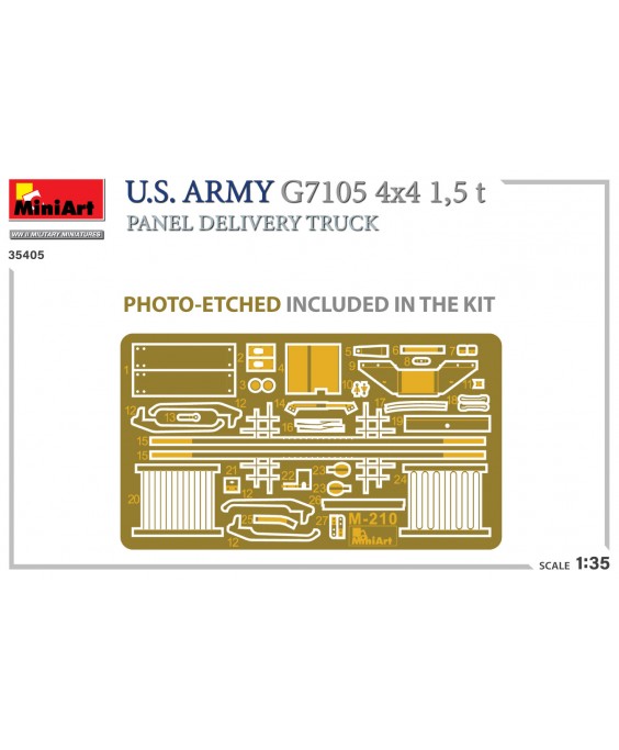 MiniArt U.S. ARMY G7105 4х4 1,5 t PANEL DELIVERY TRUCK 1/35