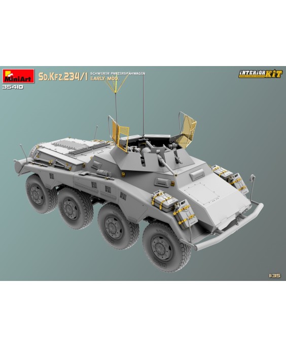 MiniArt modelis Sd.Kfz.234/1 Schwerer Panzerspahwagen. EARLY MOD. INTERIOR KIT 1/35