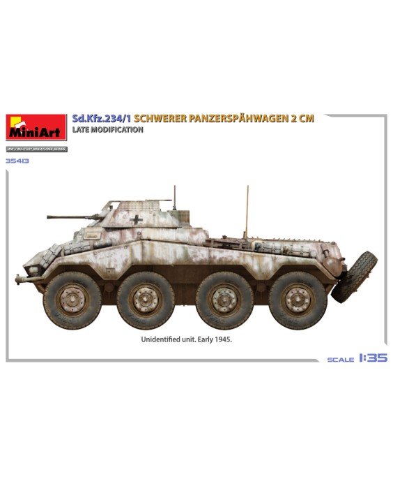 MiniArt Sd.Kfz.234/1 Schwerer Panzerspähwagen (2 cm). Late Mod 1/35 MiniArt Sd.Kfz.234/1 Schwerer Panzerspähwagen (2 cm). Late Mod 1/35