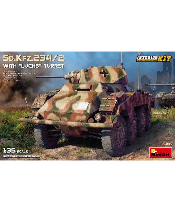 MiniArt Sd.Kfz.234/2 WITH “LUCHS” TURRET 1/35