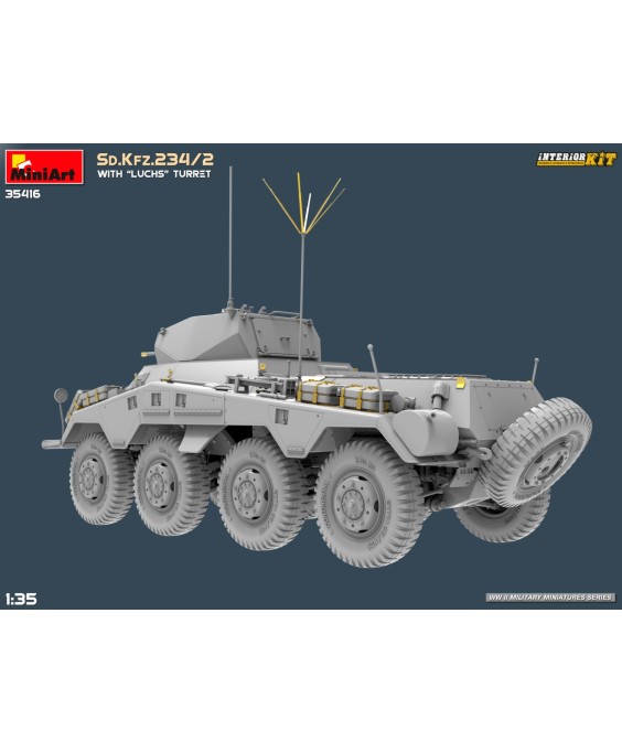 MiniArt Sd.Kfz.234/2 WITH “LUCHS” TURRET 1/35