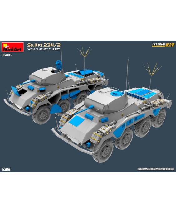 MiniArt Sd.Kfz.234/2 WITH “LUCHS” TURRET 1/35