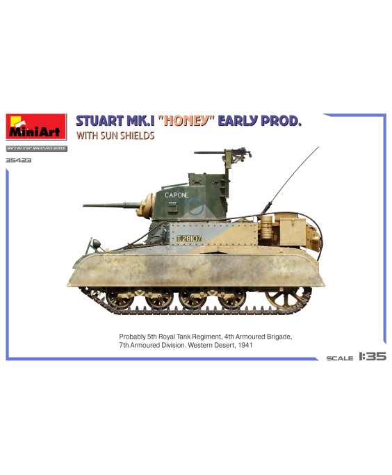 MiniArt Stuart Mk.I Honey Early Prod. w/Sun Shields 1/35
