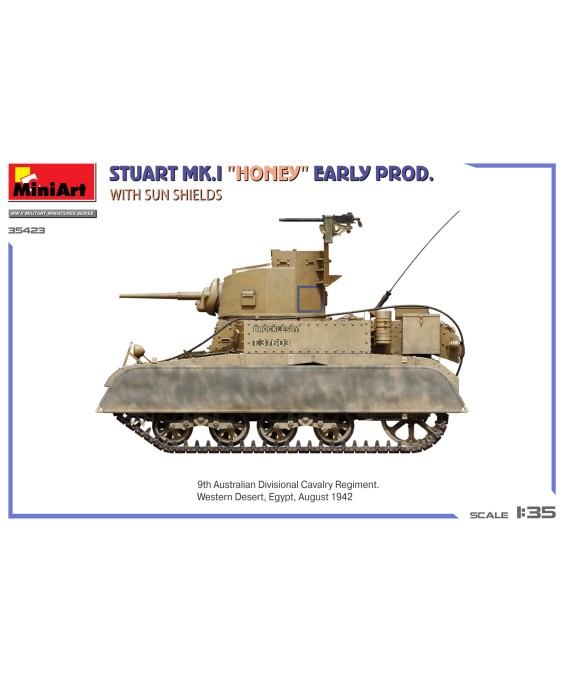 MiniArt Stuart Mk.I Honey Early Prod. w/Sun Shields 1/35