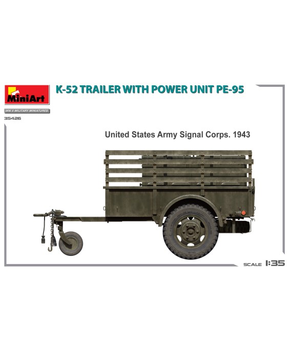 MiniArt K-52 TRAILER w/POWER UNIT PE-95 1/35