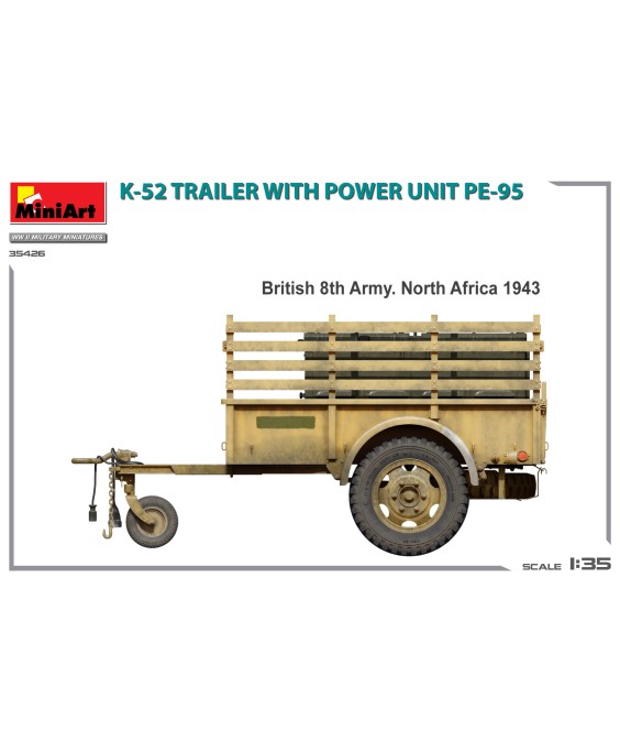 MiniArt K-52 TRAILER w/POWER UNIT PE-95 1/35